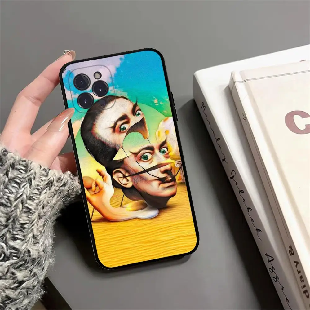 Art Salvador Dali Phone Case For IPhone 15 14 13 12 Mini 11 Pro XS Max X XR SE 6 7 8 Plus Soft Silicone Cover