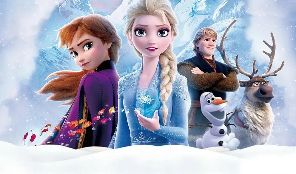 Disney Frozen Anna Elsa Princess วันเกิดพื้นหลัง Decors ผ้าไวนิล Party ฉากหลังอุปกรณ์อาบน้ําเด็กเด็กผู้หญิงของขวัญ
