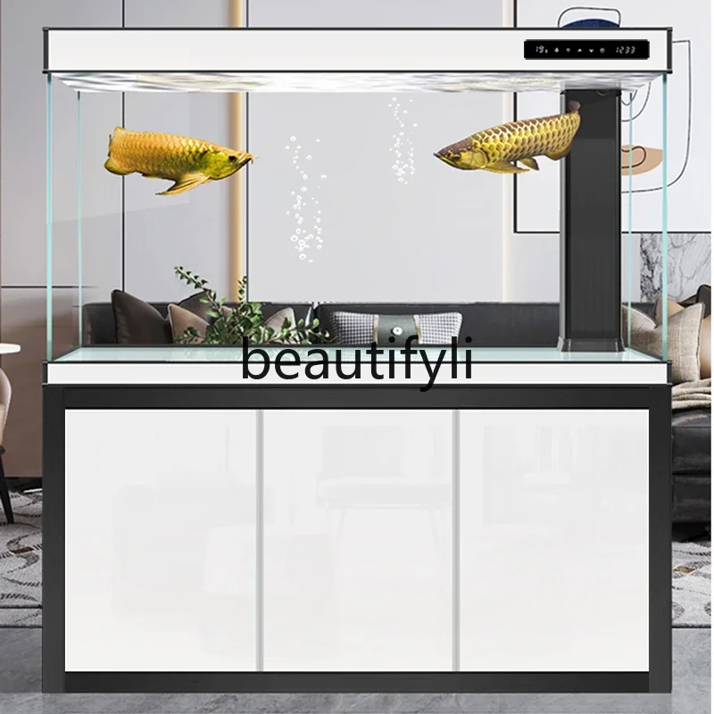 

S1S Living room household ultra-white glass large ecological bottom filter integrated arowana tank