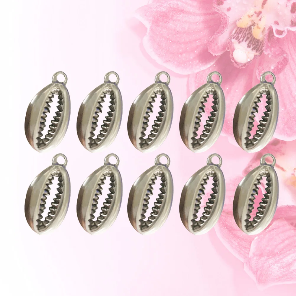 

20Pcs Seashell Teeth Pendant DIY Jewelry Making Kit Exquisite Workmanship Lightweight Sea Theme Accessories for Wedding Party