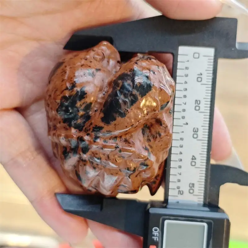 Natural Red Obsidian Cartoon Carving Healing Reiki Figurine Crystal Carving Statue Crafts Home Decorat Gift 1PCS
