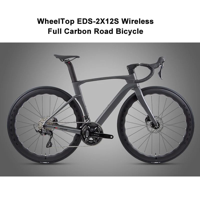 Twitter 700C CYCLONE Full Carbon Road Racing Bike WheelTop EDS TX 24S Wireless Shifting Men's Bike With Carbon Wave wheelset