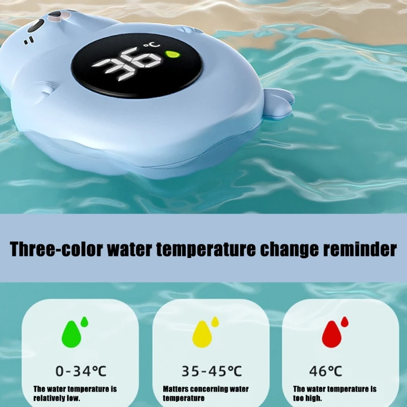Cartoon babybadthermograaf met LED-display IPX7 voor babyveiligheid Nauwkeurig digitaal