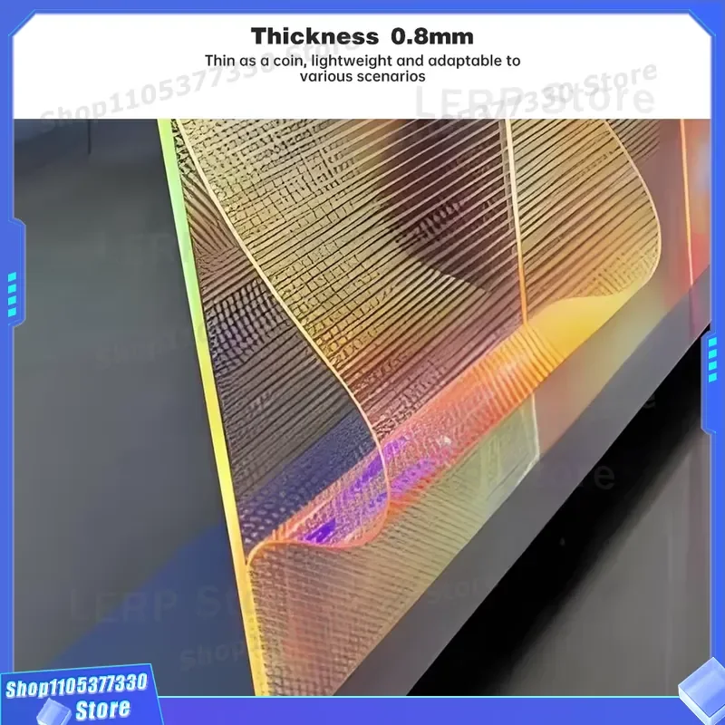 Flexible Full Color LED Display Screen For Indoor Outdoor Glass Window Advertising In Shopping Mall Retail Store Elevator