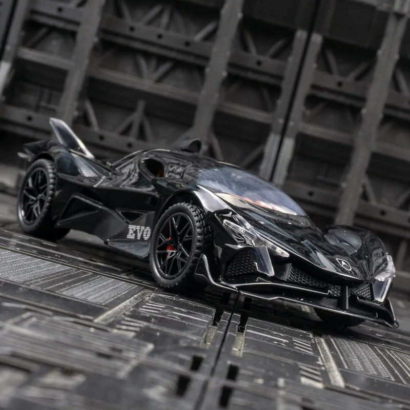 1:32 Simulated Apollo EVO alloy racing car model door can be opened rich in details, finely crafted, and of good quality