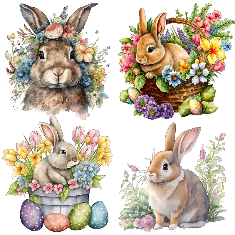 Three Ratels CP40 Bringing Lucky Spring Rabbit Stickers Room Decoration Wall Stickers