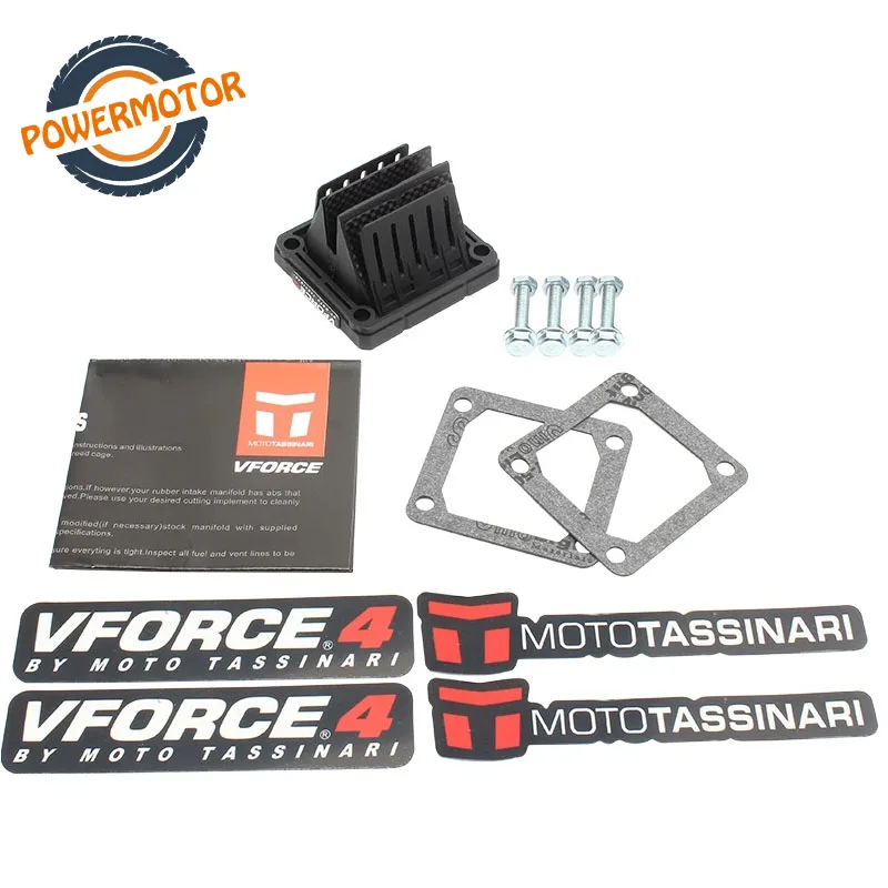 Герконовый клапан PowerMotor из углеродного волокна V-Force 4 V4144 для Banshee 350 RX135 RXZ135 YZ125 DT175 Yamaha YFZ350