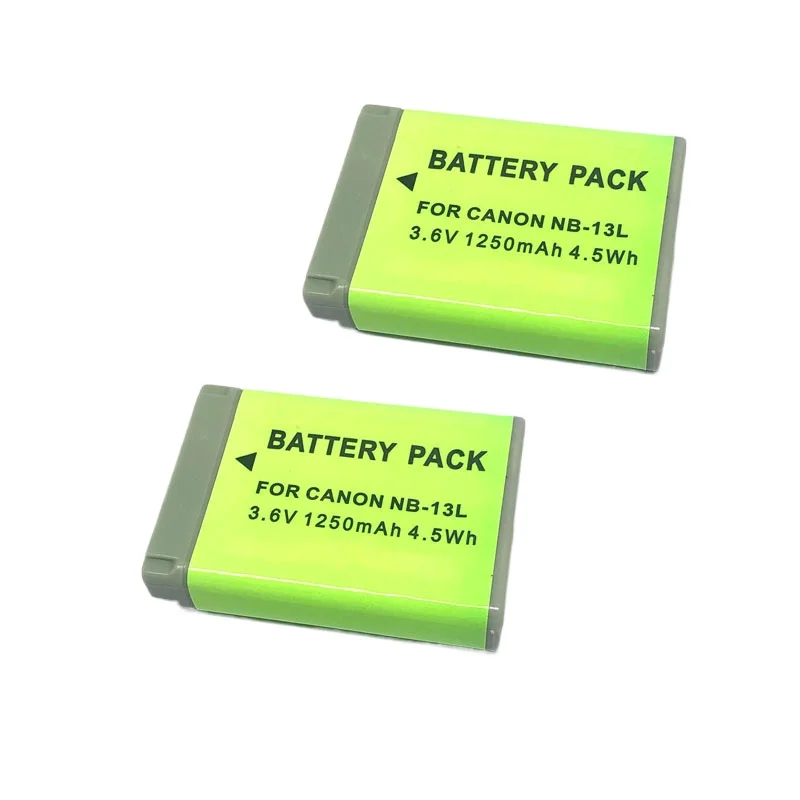 1250mAh 3.6V NB-13L Camera Battery+Charger for Canon G1X3 G5X G5X2 G7X Mark II III G7X2 G7X3 G9X SX620HS SX720HS SX740HS SX730HS