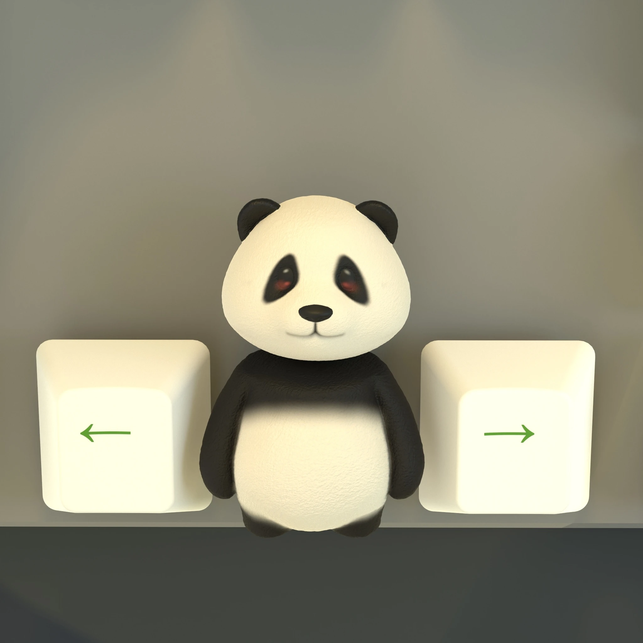 Direction Arrow Caps Customized Resin Keycaps Mini Mechanical Keyboard Gaming Keycaps Personalized Cute Pandan Cat Keycap