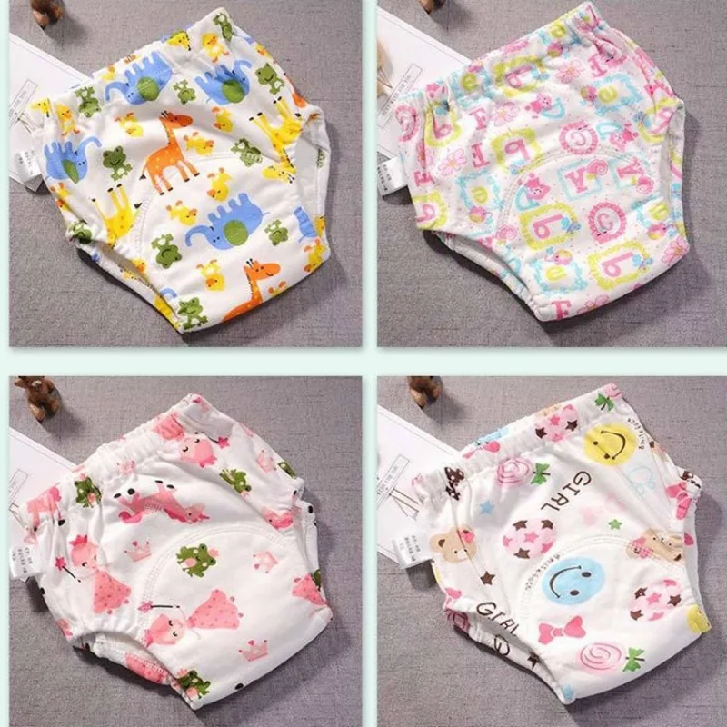 

Baby Training Pants Baby Toilet Underwear Male and Female Baby Cloth Diapers Cotton Washable Breathable Diaper Pockets