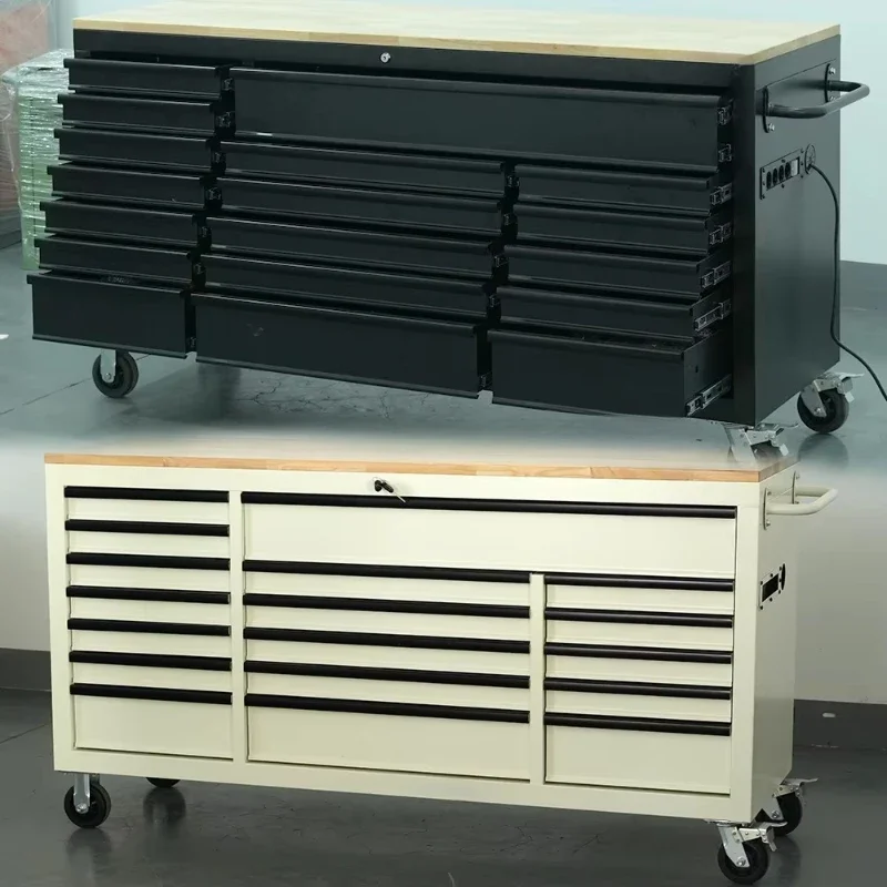 

Moving 18 Drawer 72 Inch Tool Cart Moving Workbench Tool Storage Workshop