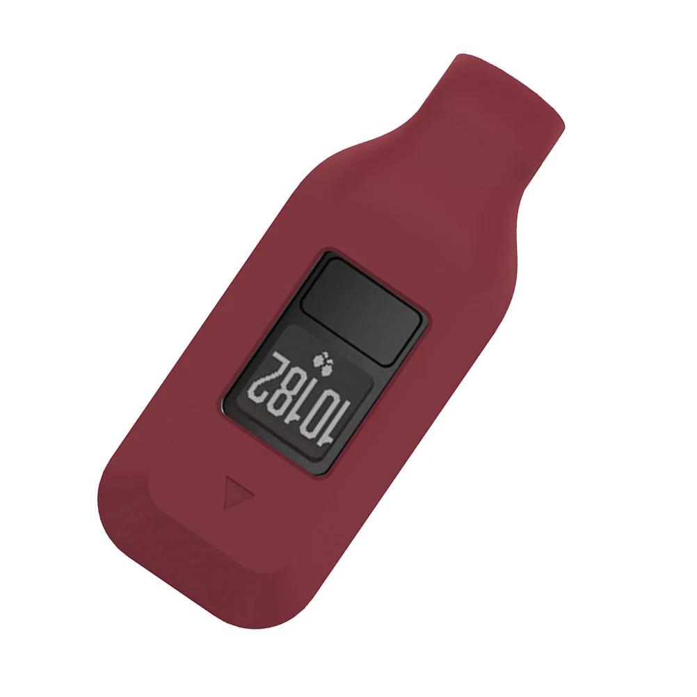 Vivofit3 Protective Silicone Watch Case Shell Red Anti-Scratch Durable Cover Dirt Proof Watch Frame Protector