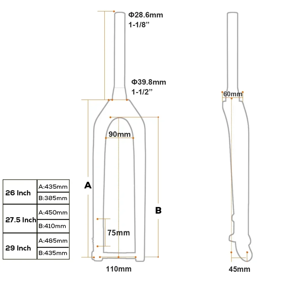 Bike Front Fork 26