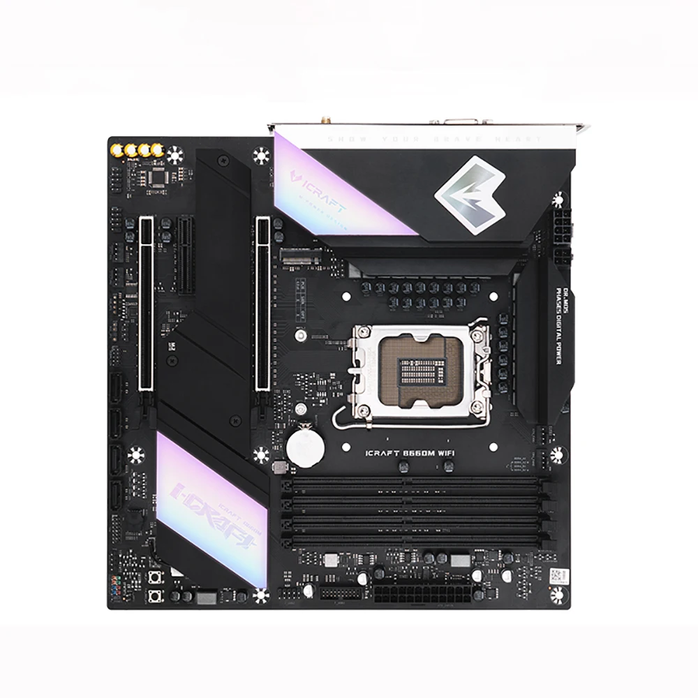 اللوحة الأم MAXSUN MS-iCraft B660M WIFI الأصلية الجديدة LGA1700 DDR4 ثنائي القناة