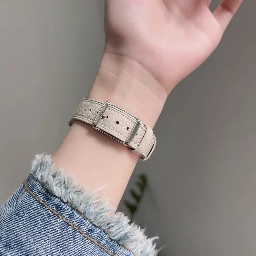 Nice Leather loop 40mm 41mm 42mm 44mm 45mm 46mm 49mm Correa For Apple Watch band Strap Series Ultra 10/9/8/7/6/5/4 38mm