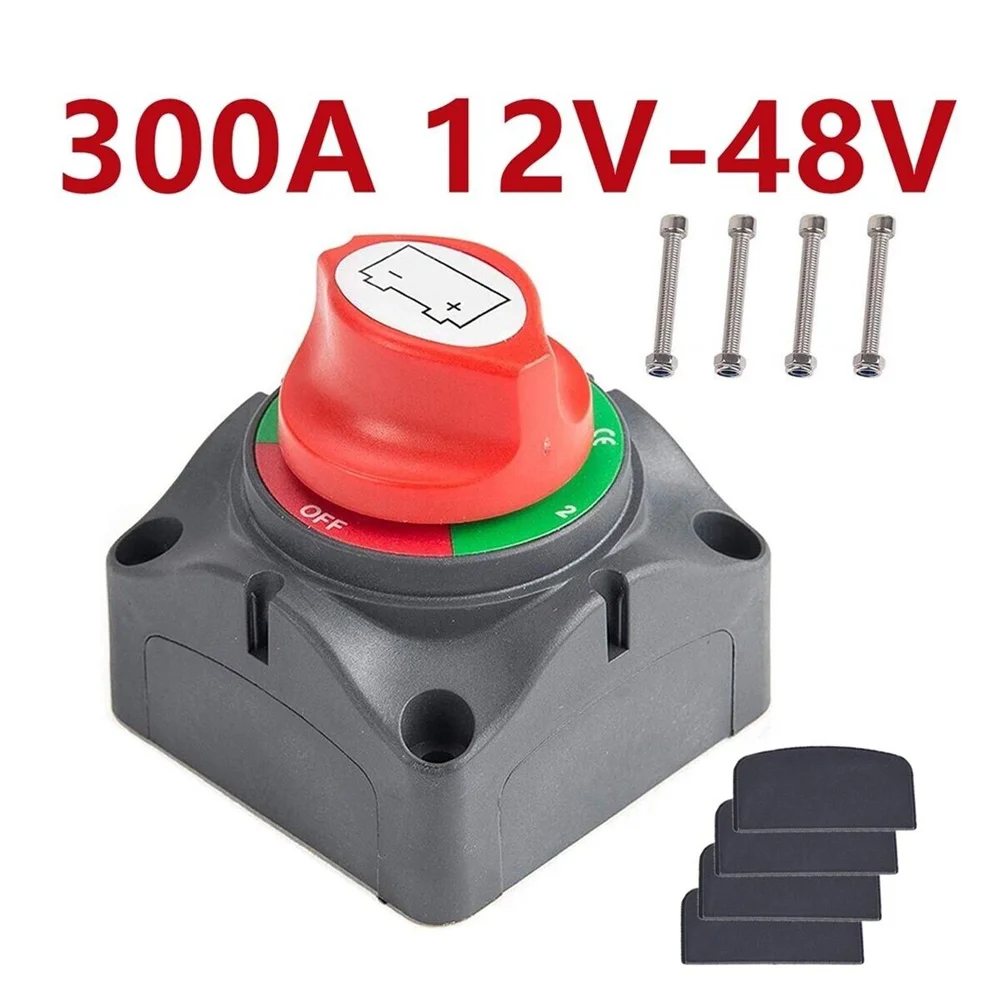 DaierTek Car Battery Disconnect Switch 48V 24V 12V Cut Off 2 Position 2 Pin M10 275A Battery Connection Switch For Marine Boat