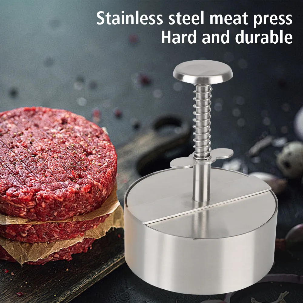 Hamburger Press Kitchen Tools for Grill Griddle Meat 304 Stainless Steel Pork Beef Manual Mold Burger Patty Maker