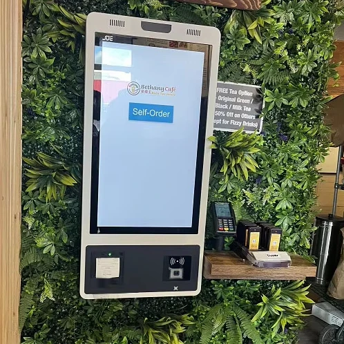 21.5 Inch Self Service Kiosk for Aliexpress, Top Quality Thermal Printer QR Scanner RFID Card Reader