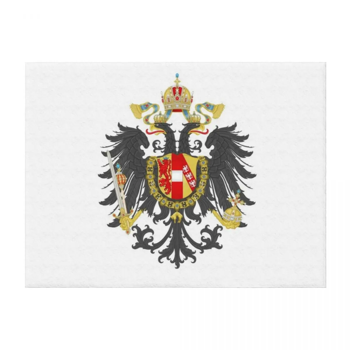 

Kaiserliches Wappen des sterreichischen Reiches, historisch Wappen Throw Blanket cosplay anime Soft Cute Plaid Blankets