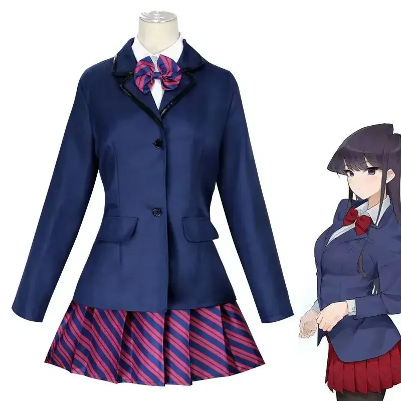 Anime Komi Can't Communicate Cosplay Shouko Komi Najimi Osana Cosplay Costume High School Sailor Navy Uniform