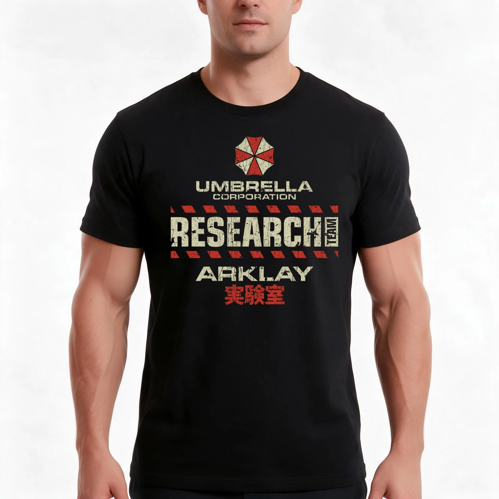 Umbrella Corp. Arklay Lab Research Staff T-Shirt Summer Casual Cotton Tee Oversized Streetwear Tops Vintage Graphic Print