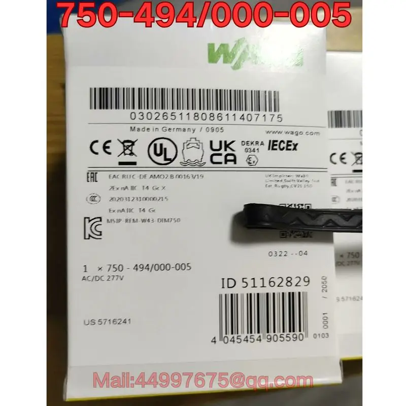 

Brand new 750-494/000-005 PLC module