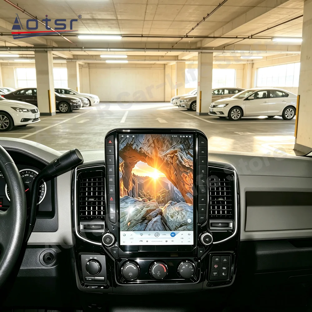 For Dodge Ram 2008~2012 Android Car Stereo CarPlay Android Auto IPS  screen Head Unit Built-in GPS Navigation Multimedia Player