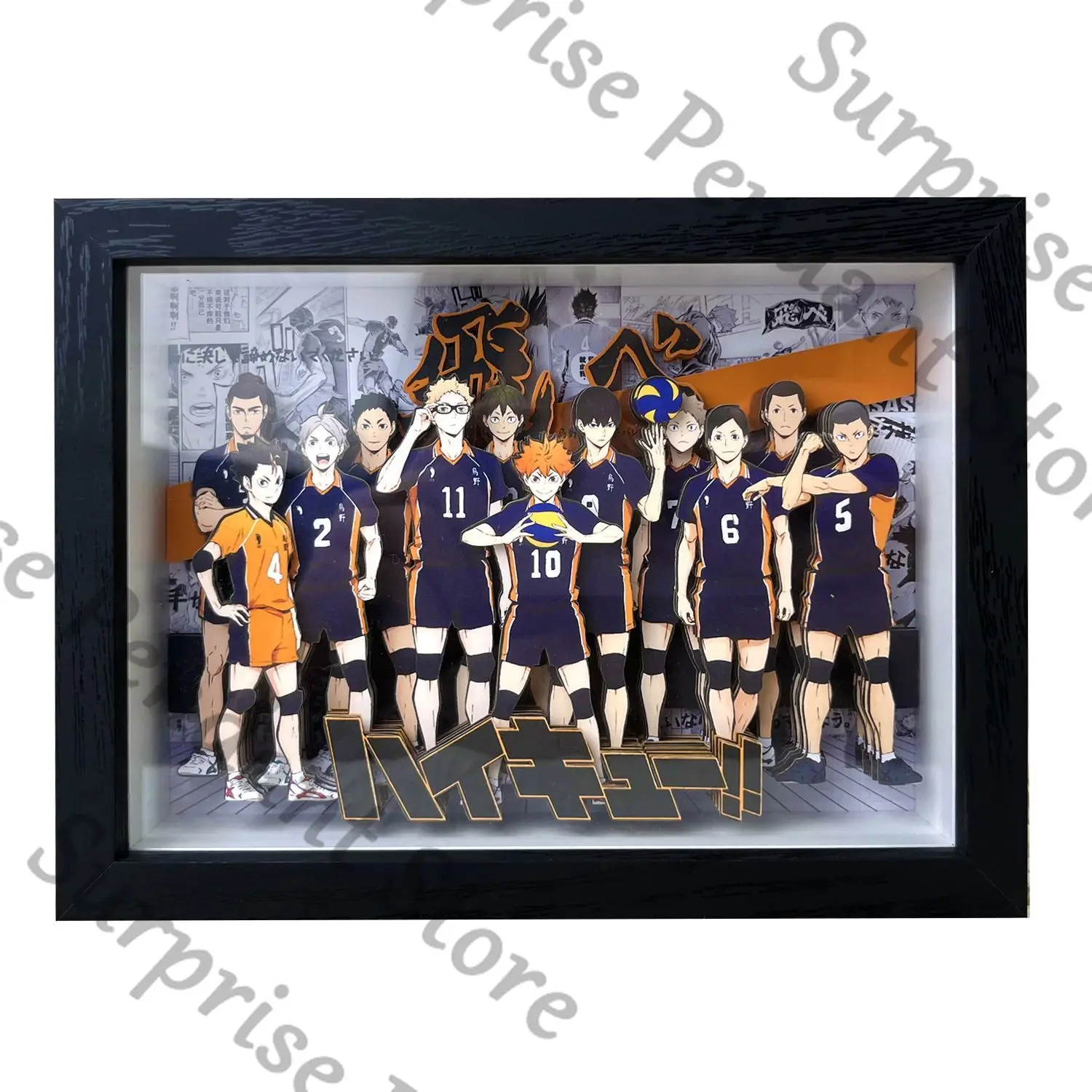 هايكيو!! أنيمي ambitus الأسرة صور استريو السيارات اليدوية نموذج هدية عيد ميلاد اللوحة الزخرفية Kozume Kenma