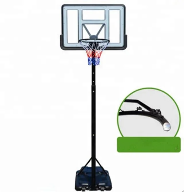 Height adjustable and portable stable basketball hoop for kids mini basketball hoop