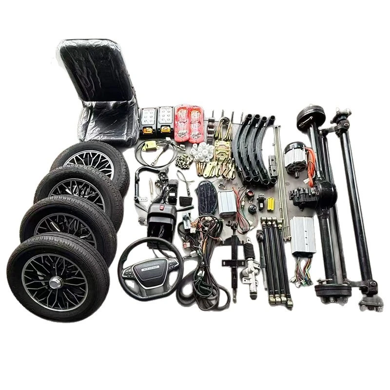 Electric four-wheeler front axle rear axle dining car four-wheeler modified chassis