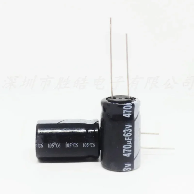 

(10PCS/100PCS) 63V470uF Volume：12.5x20mm 63V470uF Aluminum Electrolytic Capacitor High Quality