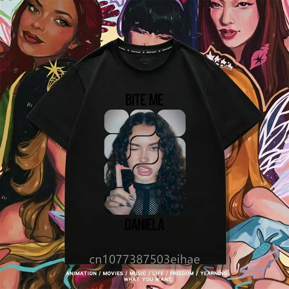 Retro Katseye Print Tee Unisex Short Sleeve T Shirt Megan Daniella Manon Lara Sofia Yunchae Youth Casual Street Fashion Wear