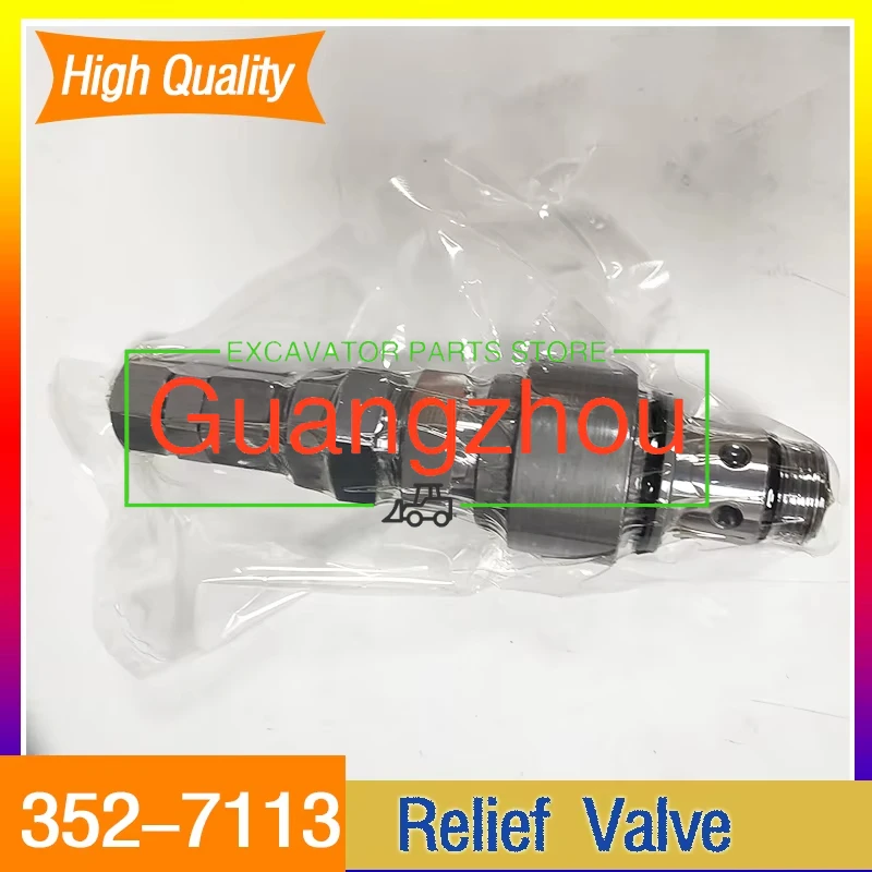 

For High Quality Main Pressure Relief Valve 352-7113 3527113 E330D E320D Excavator Spare Parts Engine Parts
