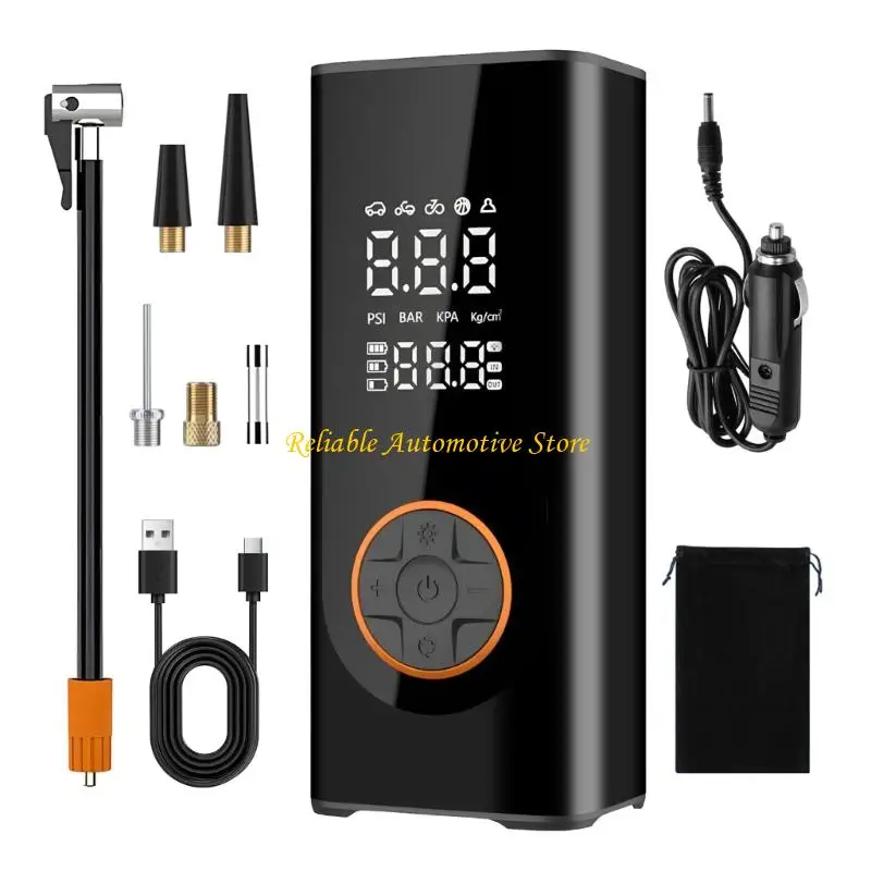 

M68B перезаряжаемые воздушные насосы, накачка шин, портативный компрессор, цифровой беспроводной автомобильный насос для шин для