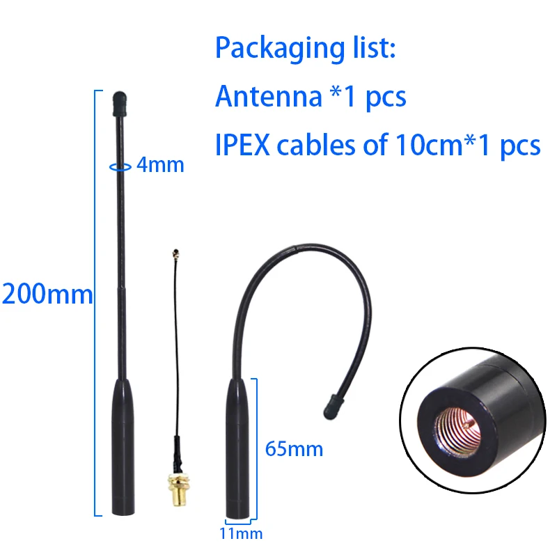 1PCS LoRa Wan Whip Antenna 863-870MHz 864 868 869