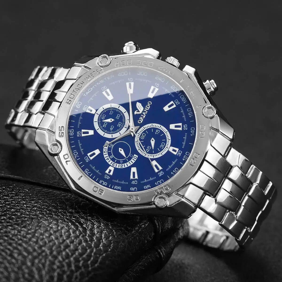 6 قطعة/المجموعة أزياء الطلب الكبير ساعات رجالية فاخرة الأعمال كوارتز ساعة معصم للرجل ساعة Reloj Hombre (بدون صندوق)