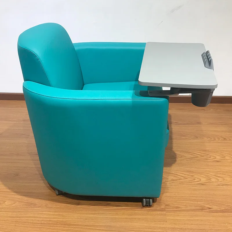 Mesa e cadeira multifuncionais com treinamento de sofá confortável integrado, tablet ultra-amplo