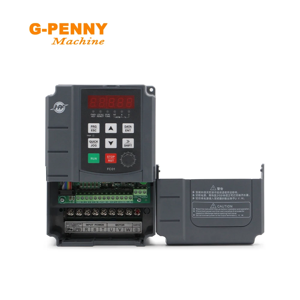 Imagem -04 - Livre de Shipping Movimentação Variável 0220 hz da Frequência do Controle de Velocidade do Motor do Eixo do Cnc do Inversor de 2.2kw Huanyang 400 v