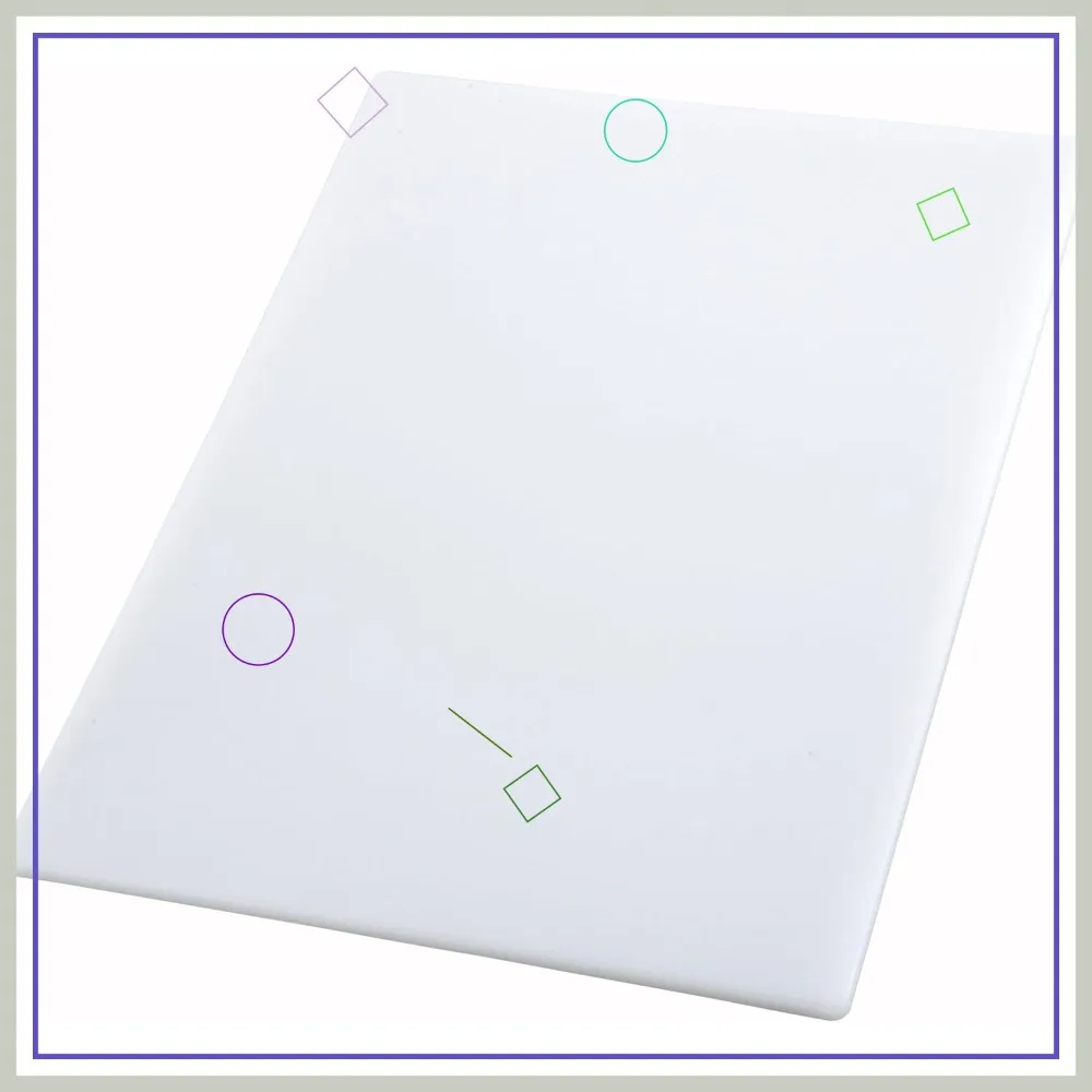 

Белая разделочная доска 18x30 дюймов, среднего размера, толщиной 1/2 дюйма, для использования на кухне