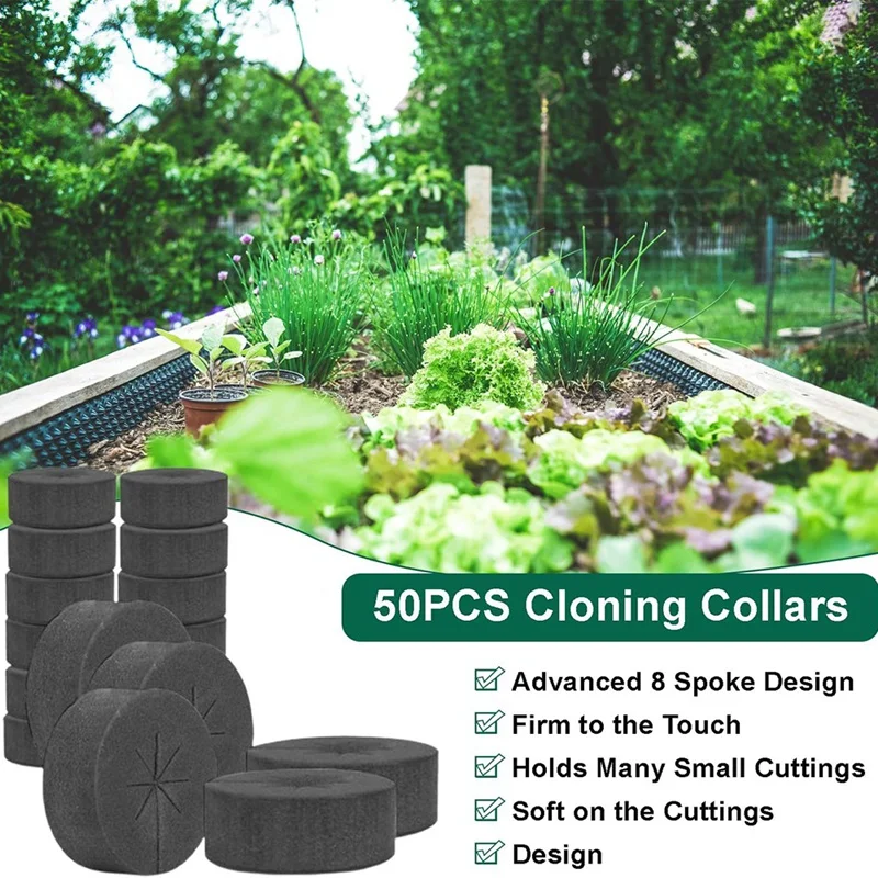 30Pack Cloning Collars Inserts Premium Grade Foam DIY Foam Cloner Inserts For Net Pots, Aeroponics