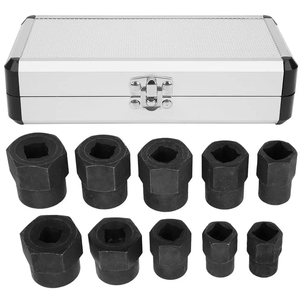 

Набор из 10 шт., набор инструментов для извлечения поврежденных гаек для легкого удаления и зачищенных крепежных деталей