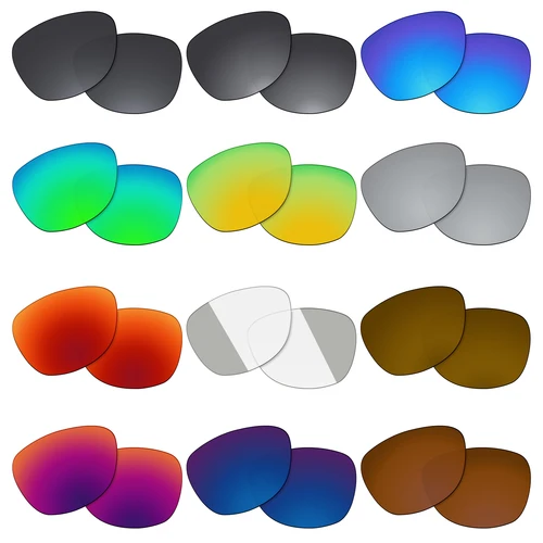 Lentes de repuesto polarizadas OOWLIT para gafas de sol Oakley Frogskins OO9013 - 55 mm - Multicolor