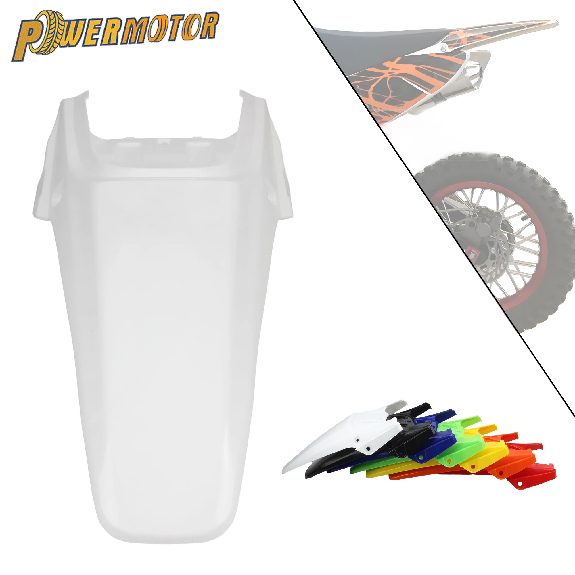

Motorcycle Rear Fender For Honda CRF70 Off Road Racing Enduro DirtBike Motocross ABS Plastic Mudguard Fairing Replacement Parts