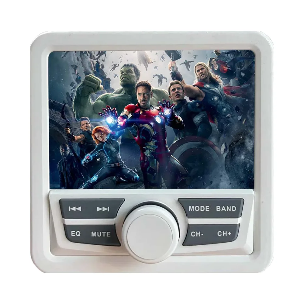 High-Power 4X50W Marine Stereo Radio Player with Piston for Outdoor Yachts Off-Road Vehicles & Sightseeing Buses USB AUX