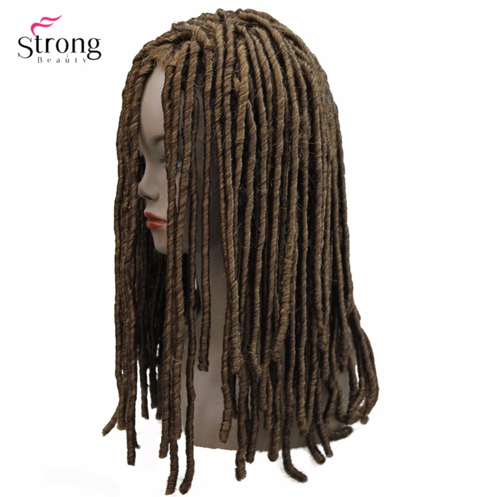 Strongbeauty, peruca de cabelo torcido, viés de cabelo, perucas dreadlocks sintéticos, tranças