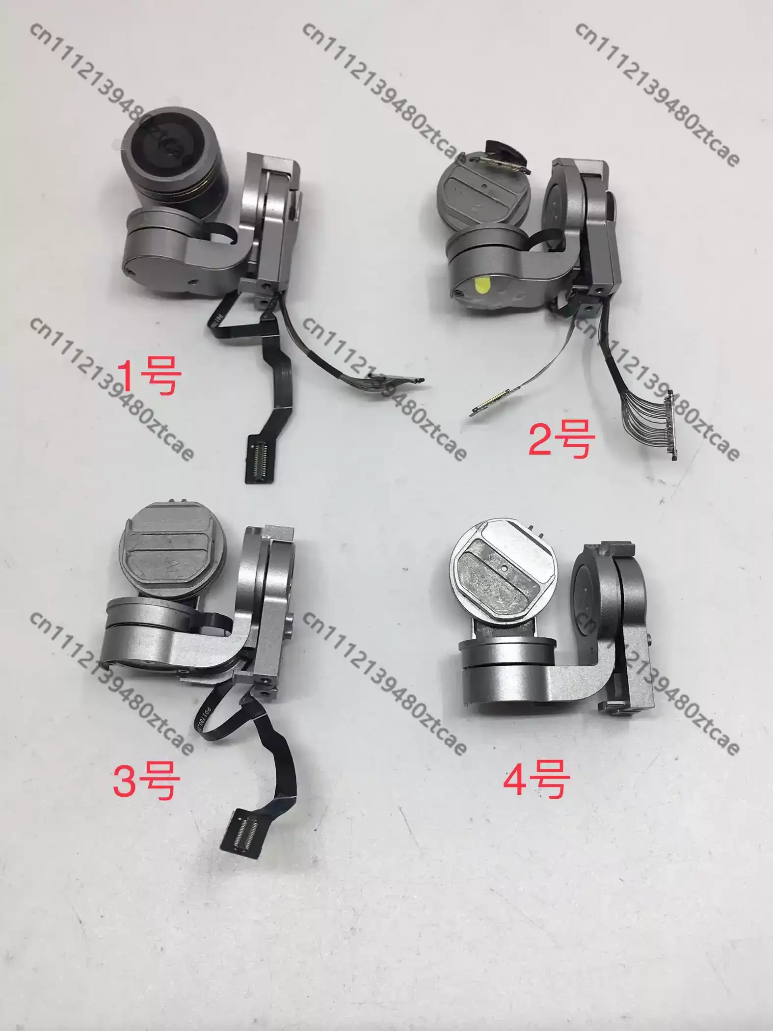 Foldable UAV Gimbal Motor Assembly, Gimbal Arm Motor With Flexible Signal Cable Replacement Parts For Medium 4-Axis Drone Camera