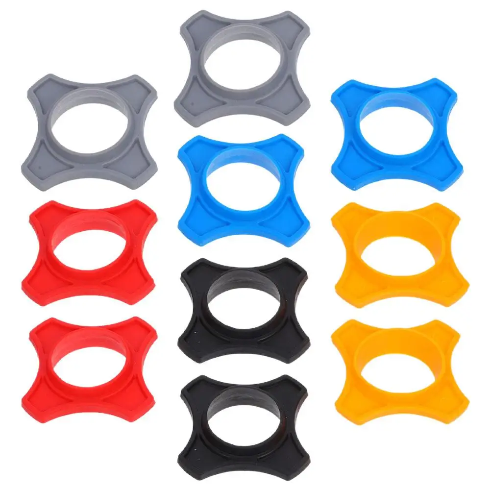 

10 Pcs Microphone Rings Anti Slip Silicone Strong Hexagonal H held Mic Accessories KTV Stage Conference News Interviews