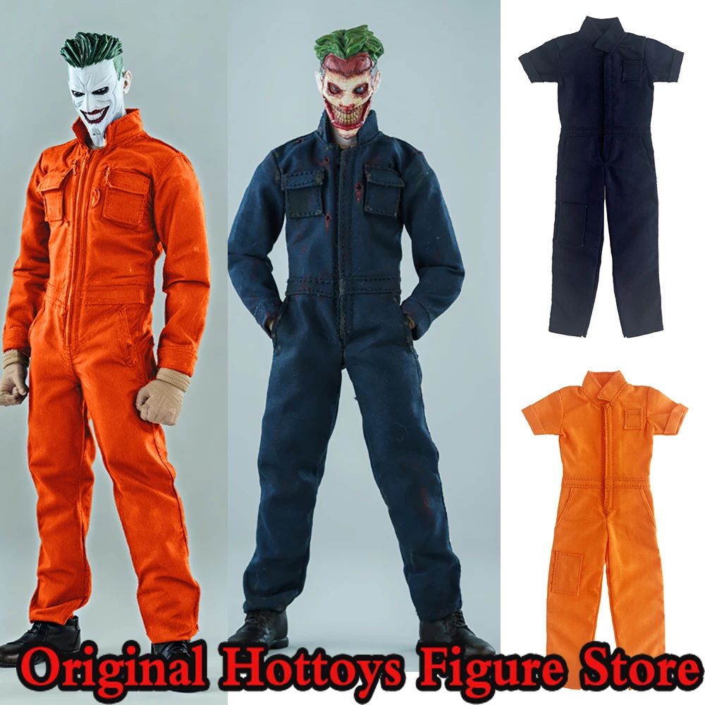 In Stock 5 Style 1/12 Scale Male Soldier Clothes Solid Color Casual Trend Workwear Jumpsuit Fit 6-inches Action Figure Doll