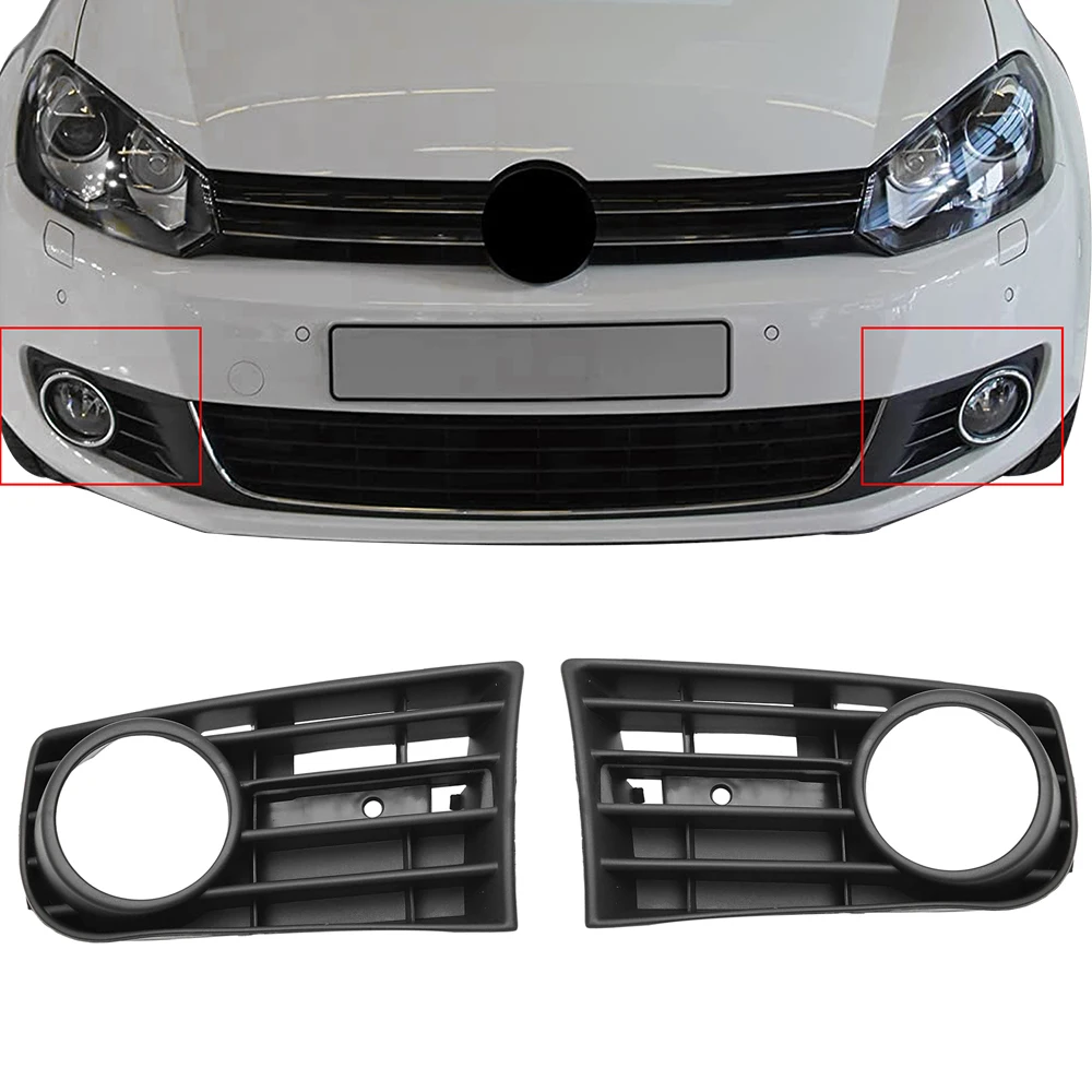 

For VW Golf 5 A5 MK5 R32 2005-2009 Fog Lights LED Fog Lamp Headlight Front Bumper Fog Light Cover Grill Bezel Fog Lights Covers