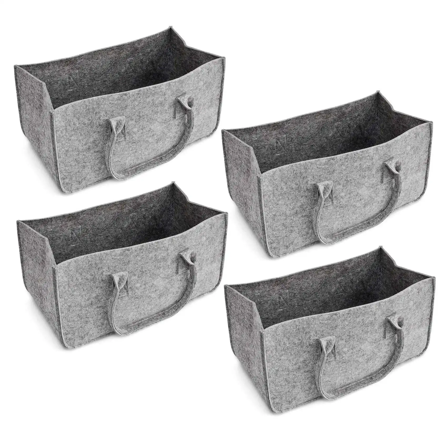 

ODIES-4X Felt Purse, Felt Storage Bag Large Capacity Casual Shopping Bag - Gray